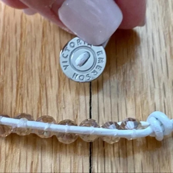 Victoria Emerson 3-Wrap Bracelet Gold & Amber on White - Picture 7 of 8